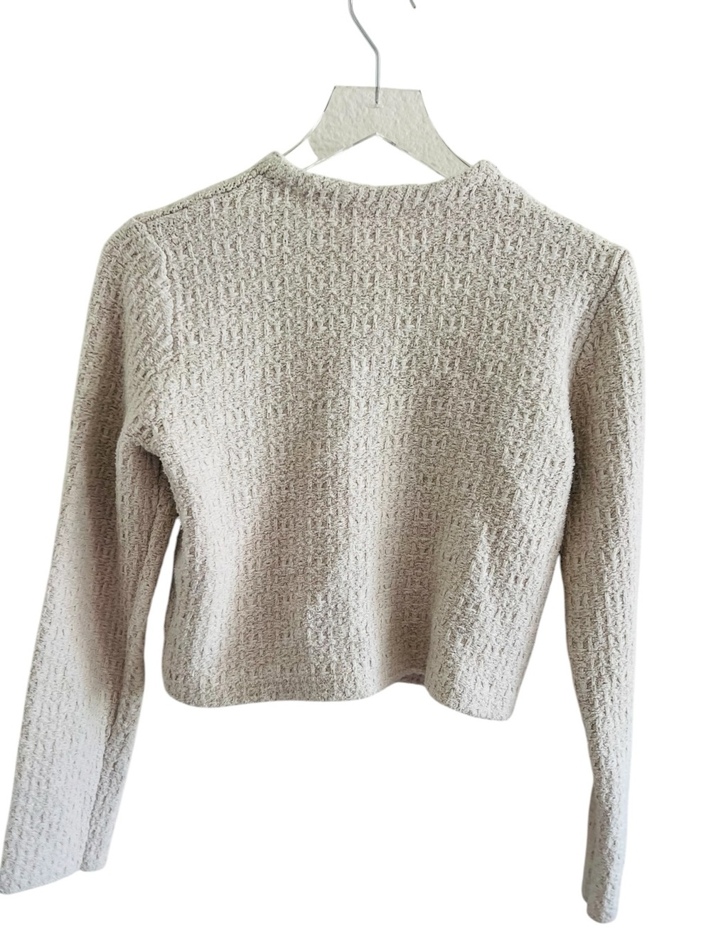 Uniqlo Cream Textured Knit Sweater - Picture 2 of 3
